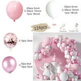 Triogift Tender Pink Gold Balloon Garland Arch Kit Wedding Birthday Party Decoration Adult Kids Baby Shower Decor Ballon Wedding Supplies