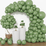 Triogift Sage Green Balloons Garland Arch Kit Different Size 5/10/12/18Inch Birthday Party Decoration Ballon Baby Shower Wedding Globos