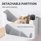 Triogift  Kitchen Cabinet Door Storage Box Cling Film Holder Wall Mounted Basket Artifact Tool Household Sundries Collection Organizer Box