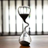 Triogift 3D Creative Irregular Hourglass Timer Home Decoration Glass Sand Time Hourglass Ornaments Household Items Yellow Sand Timer