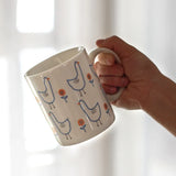 Triogift  -  Ins Korean Cute Cartoon Duck Mug Girl Breakfast Milk Coffee Oat Cup Office Water Cup