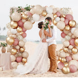 Triogift Pink Gold Balloon Garland Arch Kit Wedding Birthday Party Decoration Adult Kids Baby Shower Decor Ballon Wedding Supplies