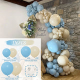 Triogift Macaron Blue Balloon Garland Arch Kit Wedding Birthday Ballon Birthday Party Decorations Kids Latex Baloon Baby Shower Girl Boy