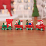 Triogift  Plastic Train/Christmas Train Merry Christmas Decor For Home Cristmas Ornament Xmas Navidad Noel Gifts Happy New Year