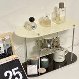 Triogift  -  INS Style Storage Rack Acrylic Shelf Bathroom Countertop Cosmetics Display Multi-Layer Coffee Cup Holder Desktop storage decor