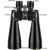 Triogift F Large Objective lens 20-60X70 Binoculars  FMC Optical  High Power Hunting Birdwatching Telescope Light night vision