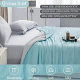 Triogift  Cooling Blanket for Bed Silky Air Condition Comforter Lightweight Cooled Summer Quilt with Double Side Cold & Cooling Fabric