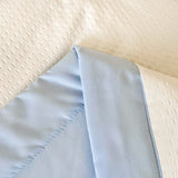 Triogift  Double-sided Air Conditioner Comforter Solid Summer Quilt Blanket bed cover seersucker quilt single double bedding