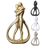 Triogift Modern Couple Embrace Statue