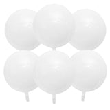 Triogift 6pcs 22 Inch 4D Foil Helium Balloons Metallic Shiny Air Globos Wedding Birthday Party Baby Shower Decoration Kids Toy Supplies