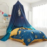 Triogift Bed Canopy Bed Curtain Mosquito Net Child Tent Round Dome Hanging Indoor Castle Play Tent For Kids Children's Room Decor