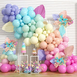 Triogift 107pcs Macaron Color Balloon Garland Arch Kit Wedding Birthday Party Decor Ballon 1st Birthday Kids Baby Shower Latex Baloons