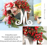 Triogift Christmas Wreath Artificial Wreath Window Wall Door Hanging Garlands Rattan Home Christmas Decoration New Year 2025