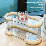 Triogift  -  High-grade light luxury cup holder dining table drinking glass shelf coffee cup storage desktop mug perfume storage rack