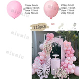 Triogift Tender Pink Gold Balloon Garland Arch Kit Wedding Birthday Party Decoration Adult Kids Baby Shower Decor Ballon Wedding Supplies