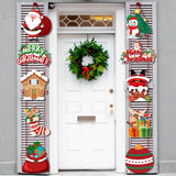 Triogift Merry Christmas Hanging Door Banner Santa Claus Snowman Couplet Christmas Decorations For Home Xmas Gifts Navidad New Year noel