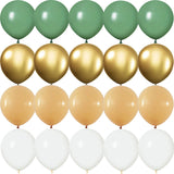 Triogift green Birthday Party golden Balloons Baby Shower Metallic confetti Wedding Anniversaire Mariage Globos Decorations