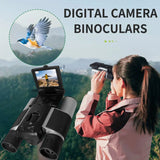 Triogift 2.5K 40MP Digital Camera 8X Zoom IR Binoculars Video Photo Recording Telescope for Outdoor Bird Watching Football Championship