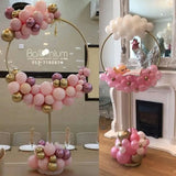 Triogift Balloon Garland Round Balloon Stand Arch Baby Shower Kids Birthday Party Decorations Ballon Wreath Frame Wedding Party Supplies