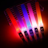 Triogift  Glow Sticks LED Fluorescent Rod Cylinder Plastic Colorful Flashing Stick Cheer Tube Dark Light Birthday Wedding Party Supplies