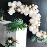 Triogift 20-30pcs 5/10/12inch Latex Balloons White Gold Balloon Birthday Party Wedding Baby Shower Globos Background Decoration Ballons