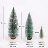 Triogift  Mini Christmas Tree Desktop Decoration DIY Pine Needle Tree Christmas Decoration Christmas White Cedar Small Christmas Tree