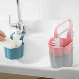 Triogift  Kitchen Sink Drain Basket Bathroom Soap Sponge Holder Hanging Storage Basket Kitchen Accessories kitchen sink holder