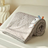 Triogift Summer Quil t  Style Class A Knitted Aerobic Cotton Printed Soybean Quilt Summer Bedspread Home Textiles