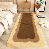 Triogift Gradient Cozy Soft Bedroom Carpet Art Minimalist Wavy Girl Room Home Decoration Modern Aesthetics Balcony Rug ковер tapete