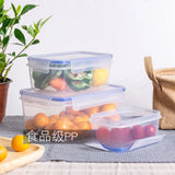 Triogift Sealed Food Storage Plastic Containers Food Keeper Boxes Fruit and Vegetables Airtight Fresh Watertight Kitchen Items for Home