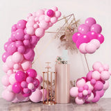 Triogift Pink Balloon Garland Arch Kit Wedding Birthday Party Decoration Kids Latex Ballon Baby Shower Girl Gender Reveal Global Baloon