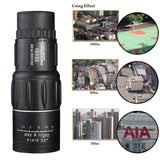 Triogift 16X52 Dual Focus Monocular Telescope Mini Magnification Binoculars 66M/8000M HD Optic Len Telescope for Hunting Camping