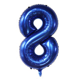 Triogift 40Inch Dark Blue Number Foil Balloon 0-9 Digital Globos Children Birthday Party Decoration Baby Shower Toy Kids Graduation Gifts