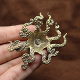 Triogift Brass Octopus Mini Figurine