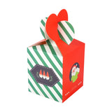 Triogift Merry Christmas Paper Boxes Treat Boxes For Candy Cookie Apple Box Navidad New year Christmas Decoration Gift Box Bag Kerst noel