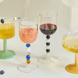 Triogift  -  1PC Wine Party Champagne Cocktail Glass Flutes Goblet Beer Glass Whiskey Cups Cocktail Glass Shot Glasses Wine Glasses