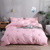 Triogift Kawaii Cute Pink Pig Duvet Cover Children Girls Cartoon Bedding Set Twin Full Queen Comforter Cover Bedroom Decoration Gifts