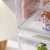 Triogift 1pc Three Layer Acrylic Display Rack Transparent Ladder Handmade Anime Car Model Blind Box Storage Box Jewelry Sorting Box