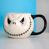 Triogift Halloween Prank Ceramic Water Mug for Children  Cartoon Coffee Milk  Pumpkin Shape Holiday Gift Christmas