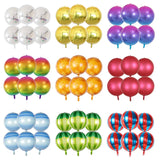 Triogift 6pcs 22 Inch 4D Foil Helium Balloons Metallic Shiny Air Globos Wedding Birthday Party Baby Shower Decoration Kids Toy Supplies