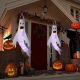 Triogift Halloween Decoration Ghost Wind Tunnel LED Luminous Ghost Pendant Ghost Festival Hanging Ghost Venue Layout Props