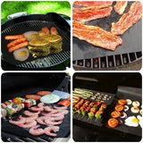 Triogift  40*33cm Non-stick BBQ Grill Mat Easily Cleaned Baking Mat BBQ Tools Cooking Grilling Sheet Heat Resistance Kitchen Tools