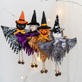 Triogift Halloween Decorative Pendant Ghost Festival Pumpkin Witch Pendant Bar Haunted House Layout Props Happy Helloween Party Decor