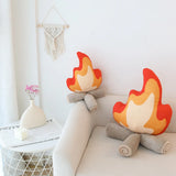 Triogift Creative Bonfire Flame Pillow for Kids Soft Plush Toys Cute Stuffed Flame Toy Girls Bedroom Home Decor Dolls Ornaments