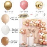 Triogift Tender Pink Gold Balloon Garland Arch Kit Wedding Birthday Party Decoration Adult Kids Baby Shower Decor Ballon Wedding Supplies