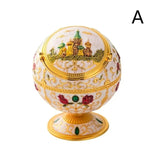 Triogift Multifunctional Creative Cigarette Cask European Ashtray Living Room Metal Living Room KTV Office Home Cover