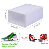 Triogift Transparent 20 Schuhboxen Stapelbar Schuhaufbewahrung Box Kunststoff Schuhkarton