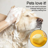 Triogift  Pet Bathing Brush Soft Silicone Massager Shower Gel Bathing Brush Clean Tools Comb Dog Cat Cleaning Grooming Supplies