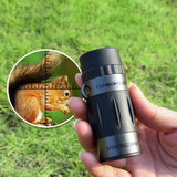 Triogift Multipurpose Mini Pocket 8x20 Monoculars Telescope Cross Scale Ranging High Definition Optical Glass for Hunting Camping Hicking