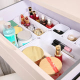 Triogift 8pcs/set Adjustable Drawer Organizer Box Trays Make Up Cosmetics Sundries Divider Holder Kitchen Bathroom Closet Jewellery Box